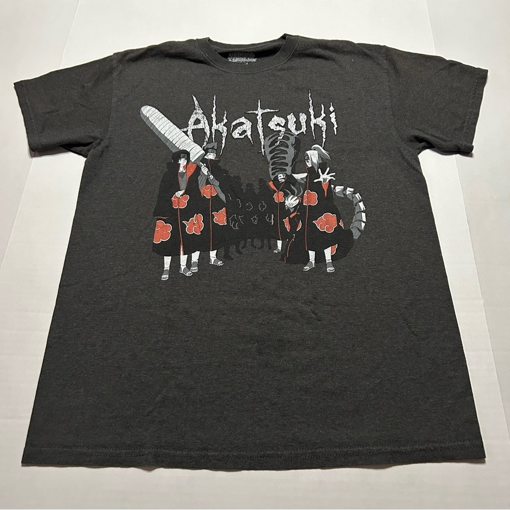 NARUTO AKATSUKI 20TH ANNIVERSARY DARK GREY GRAPHIC T-SHIRT